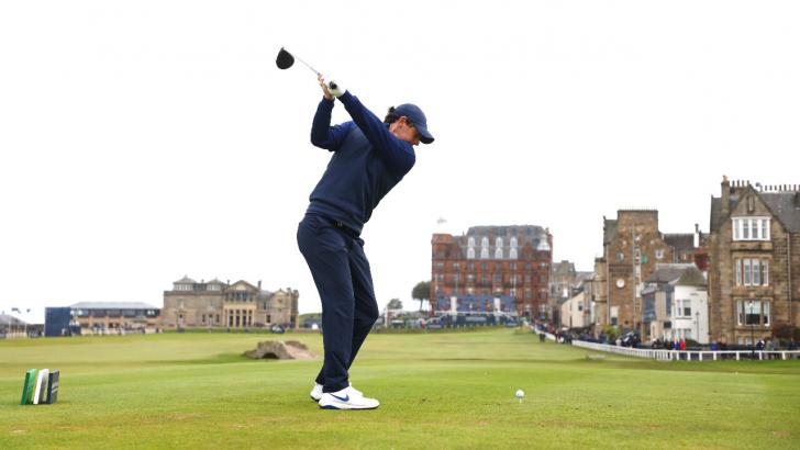Golfer Rory McIlroy in action